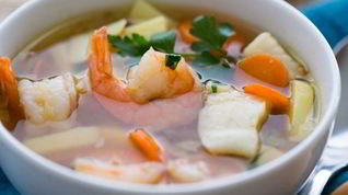 Рецепт Ухи с креветками