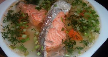 Рецепт Ухи с семгой