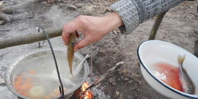 Рецепт ухи возле реки