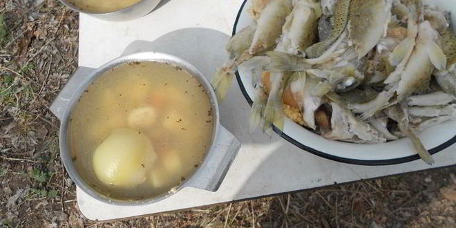 Рецепт ухи возле реки