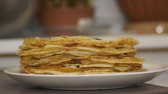 Рецепт блинчиков ажурных со сметаной