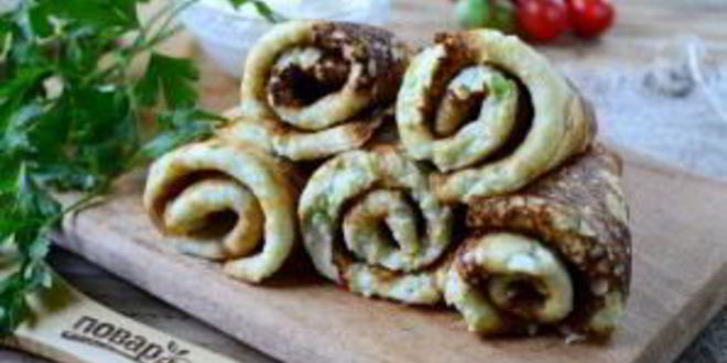 Рецепт блинчиков из кабачков с сыром и чесноком