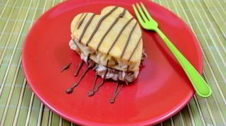 Рецепт Блинчиков ко Дню влюбленных