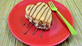 Рецепт Блинчиков ко Дню влюбленных