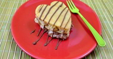 Рецепт Блинчиков ко Дню влюбленных