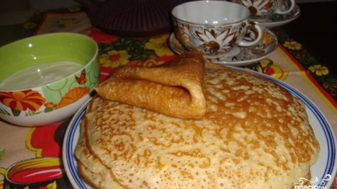 Рецепт блинчиков на катыке