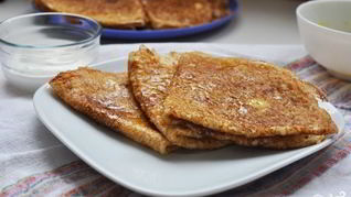 Рецепт Блинчиков на кефире, заваренные кипятком