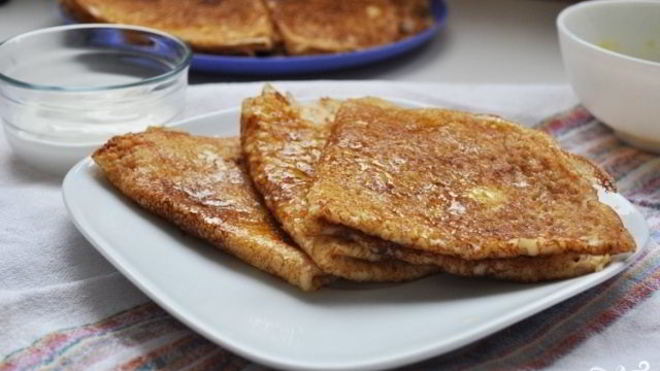 Рецепт блинчиков на кефире, заваренные кипятком