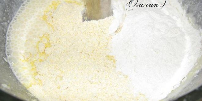 Рецепт блинчиков на твороге и сливках с яблоком