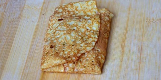 Рецепт блинчиков с начинкой под вишневым соусом