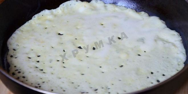 Рецепт блинчиков с начинкой под вишневым соусом