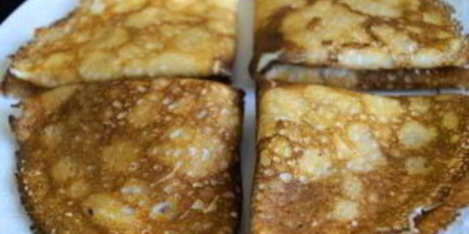 Рецепт блинчиков с творогом и вишней