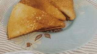 Рецепт Блинчиков со сливочным соусом из шампиньонов