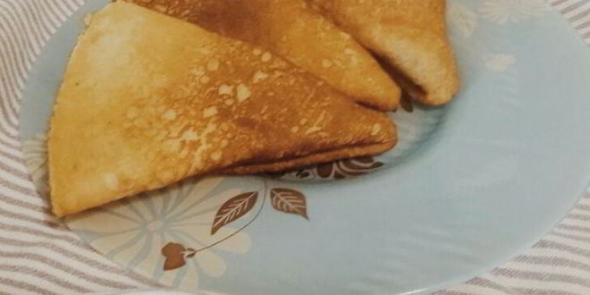 Рецепт Блинчиков со сливочным соусом из шампиньонов