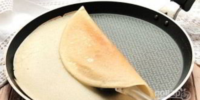 Рецепт блинов из заварного теста