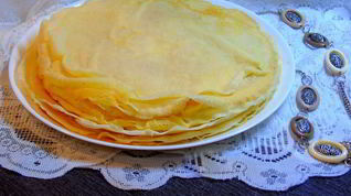 Рецепт Блинов на двух видах молока