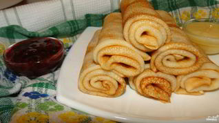 Рецепт Блинов на кефире и ряженке