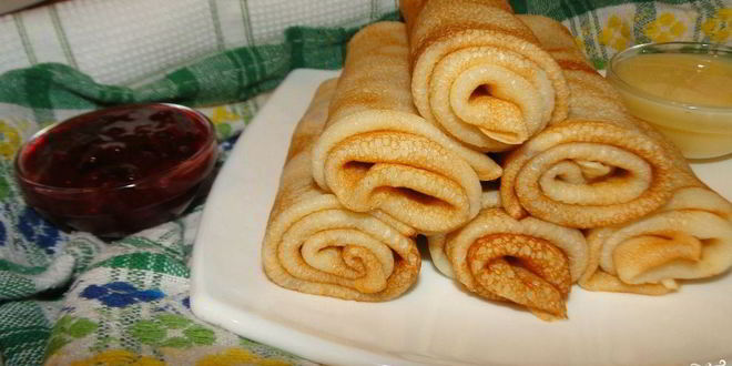 Рецепт Блинов на кефире и ряженке