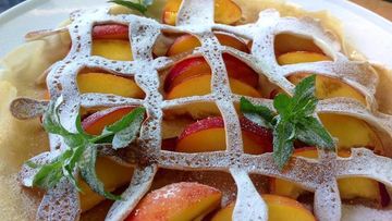 Рецепт Блинов с персиками