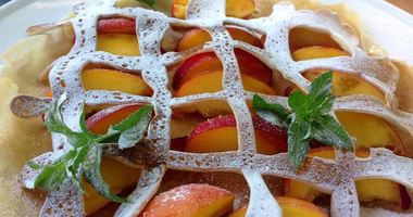 Рецепт Блинов с персиками