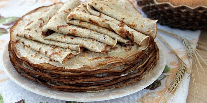 Рецепт Блинов с цельнозерновой мукой