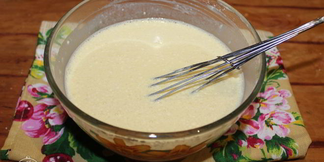 Рецепт блинов с ветчиной и сыром