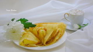 Рецепт Манных дрожжевых блинов