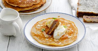 Рецепт Миндальных блинов с абрикосовым маслом