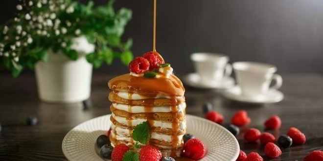 Рецепт нежных панкейков на ряженке