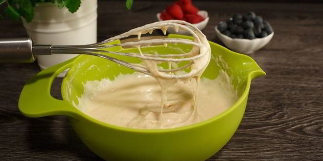 Рецепт нежных панкейков на ряженке