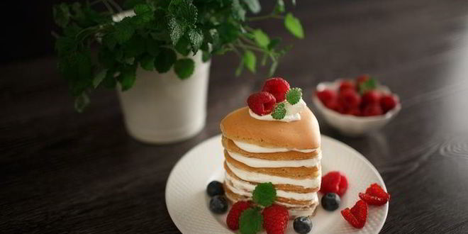Рецепт нежных панкейков на ряженке