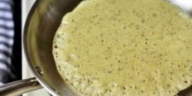 Рецепт ржаных блинов с лососем