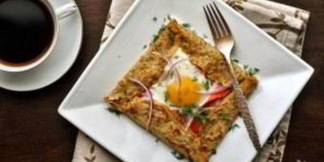 Рецепт ржаных блинов с лососем