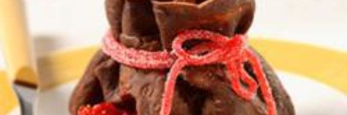 Рецепт Шоколадных блинчиков с фруктами