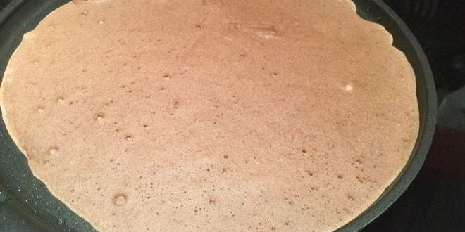 Рецепт шоколадных блинов с медовой облепихой