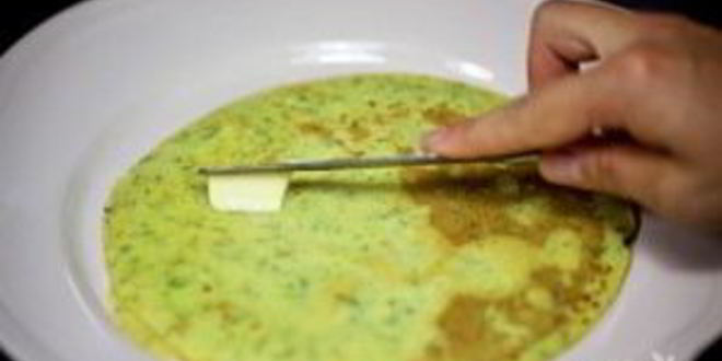 Рецепт воздушных блинчиков из кабачков с зеленью