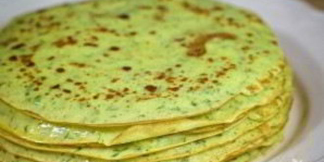 Рецепт воздушных блинчиков из кабачков с зеленью