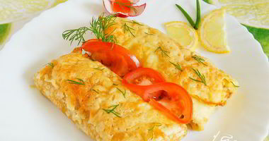 Рецепт Яичных блинчиков с курицей и грибами