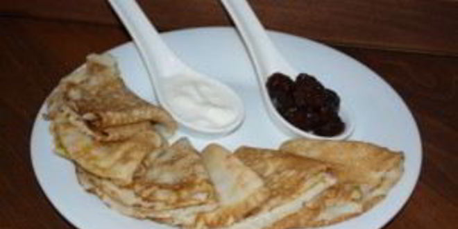 Рецепт заварных блинчиков ажурных на кефире