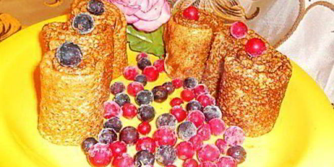 Рецепт Заварных блинов на кефире с кипятком