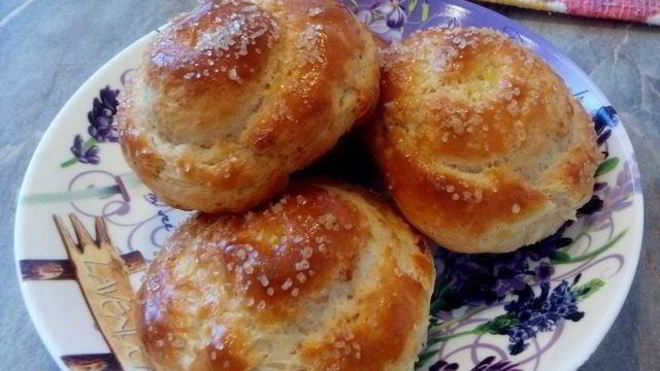Рецепт булочек из творожного теста