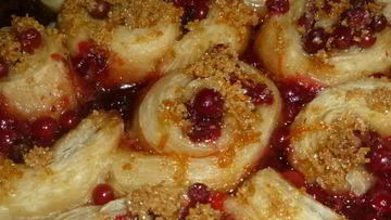 Рецепт Булочек с клюквой