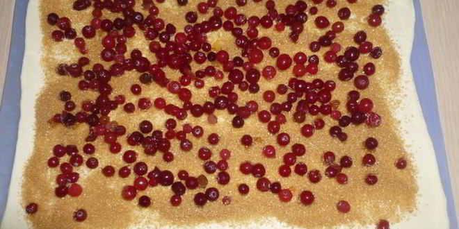 Рецепт булочек с клюквой