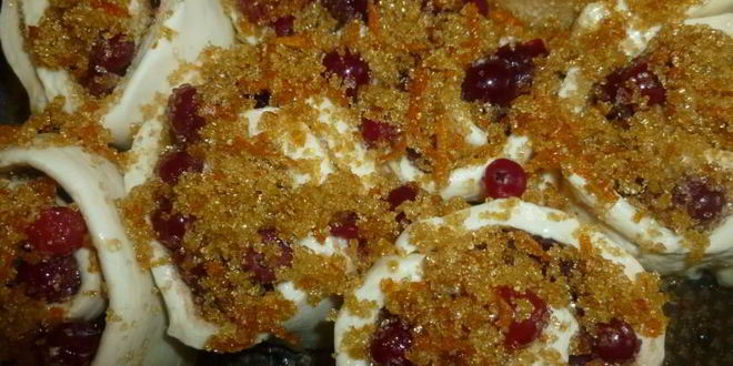 Рецепт булочек с клюквой