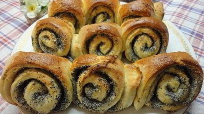 Рецепт булочек с маком