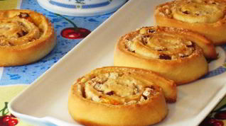 Рецепт Булочек-улиток с фундуком