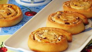 Рецепт Булочек-улиток с фундуком