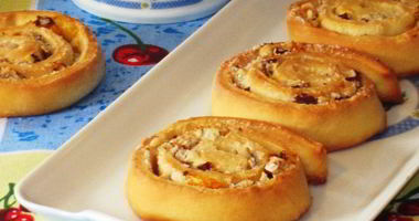 Рецепт Булочек-улиток с фундуком