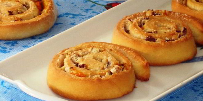 Рецепт булочек-улиток с фундуком