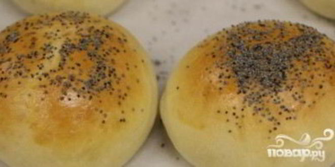 Рецепт горячих булочек с ветчиной и сыром